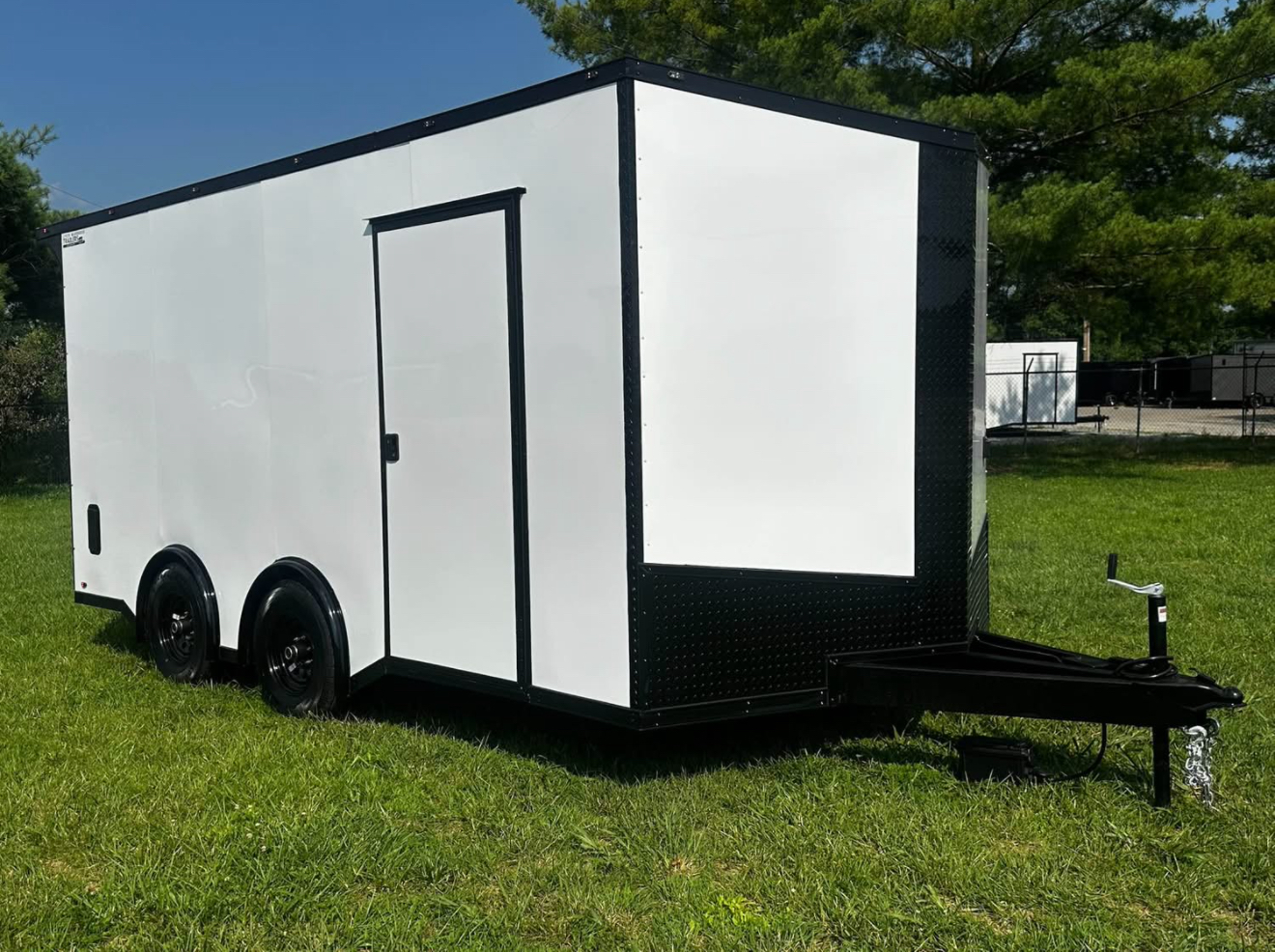 Enclosed cargo trailer exterior